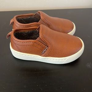 Carter's Brown Slip-On Kids Shoes